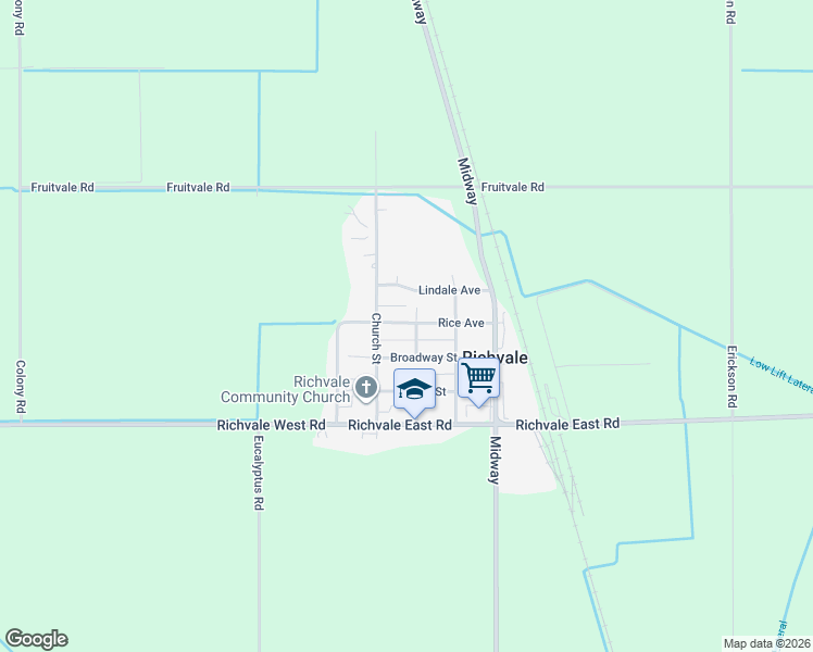 map of restaurants, bars, coffee shops, grocery stores, and more near 1255 Richvale Highway in Oroville