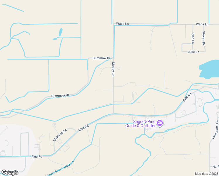 map of restaurants, bars, coffee shops, grocery stores, and more near 1450 Moody Lane in Fallon