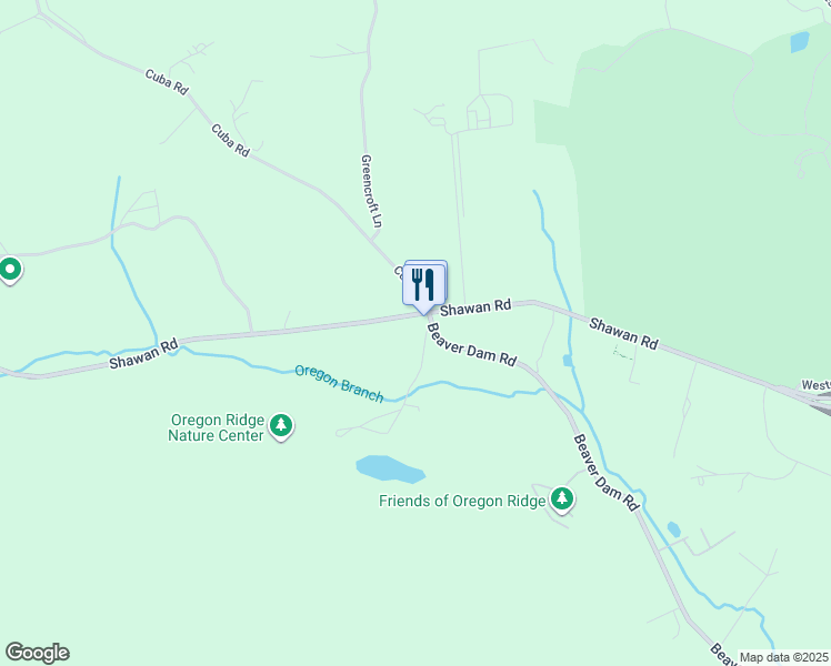 map of restaurants, bars, coffee shops, grocery stores, and more near 13555 Beaver Dam Road in Cockeysville