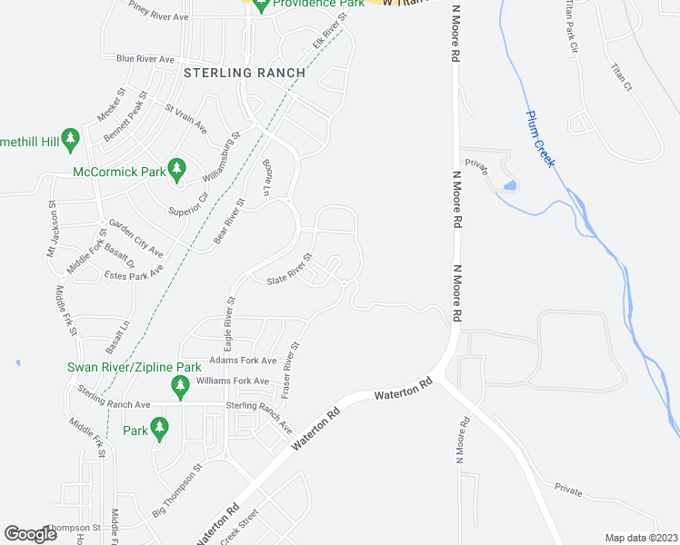 map of restaurants, bars, coffee shops, grocery stores, and more near 9292 Merino Circle in Littleton