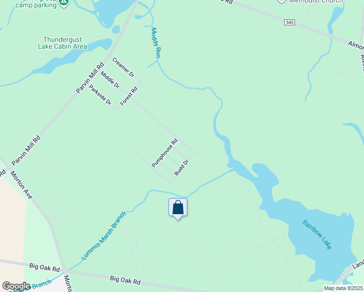 map of restaurants, bars, coffee shops, grocery stores, and more near 23 Dogwood Lane in Pittsgrove