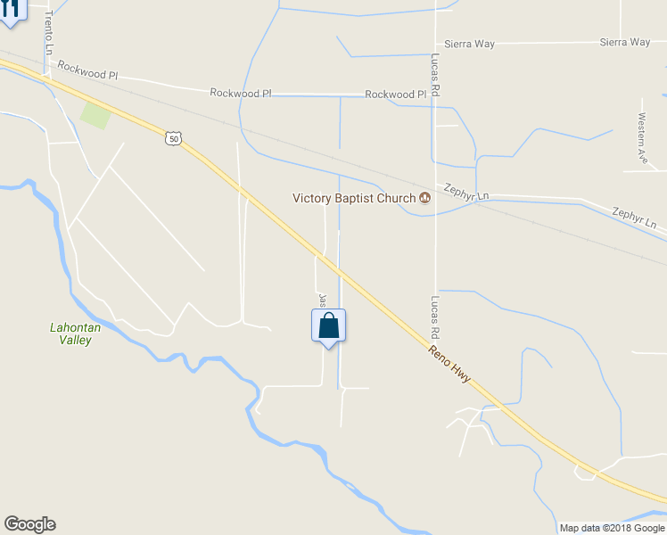 map of restaurants, bars, coffee shops, grocery stores, and more near 7278 Reno Highway in Fallon