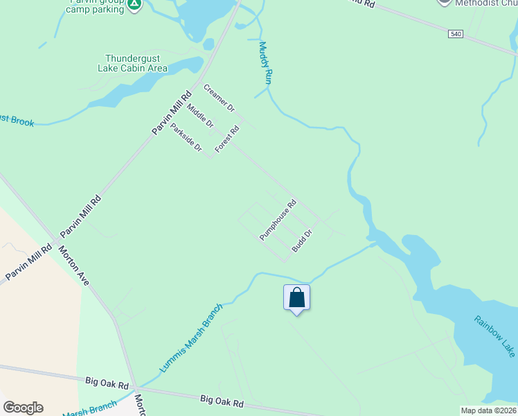 map of restaurants, bars, coffee shops, grocery stores, and more near 6 Briarwood Lane in Pittsgrove