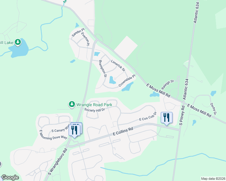 map of restaurants, bars, coffee shops, grocery stores, and more near 31 Crowndale Place in Galloway