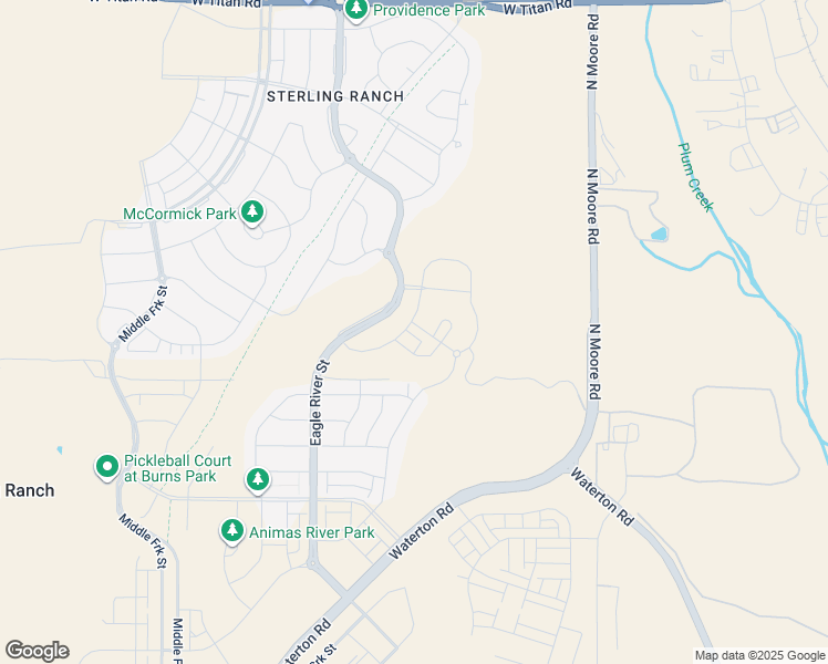 map of restaurants, bars, coffee shops, grocery stores, and more near 9312 Merino Circle in Littleton