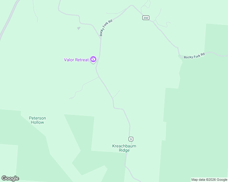 map of restaurants, bars, coffee shops, grocery stores, and more near 16332 Kreashbaum Road in Rockbridge