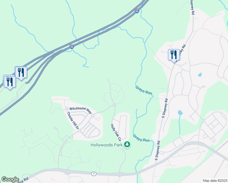 map of restaurants, bars, coffee shops, grocery stores, and more near 4930 Villa Point Drive in Aberdeen