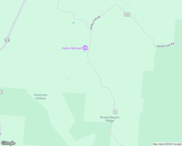 map of restaurants, bars, coffee shops, grocery stores, and more near 16261 Kreashbaum Road in Rockbridge