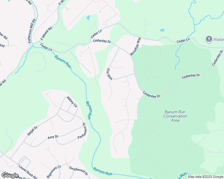 map of restaurants, bars, coffee shops, grocery stores, and more near Bynum Run Court in Harford County
