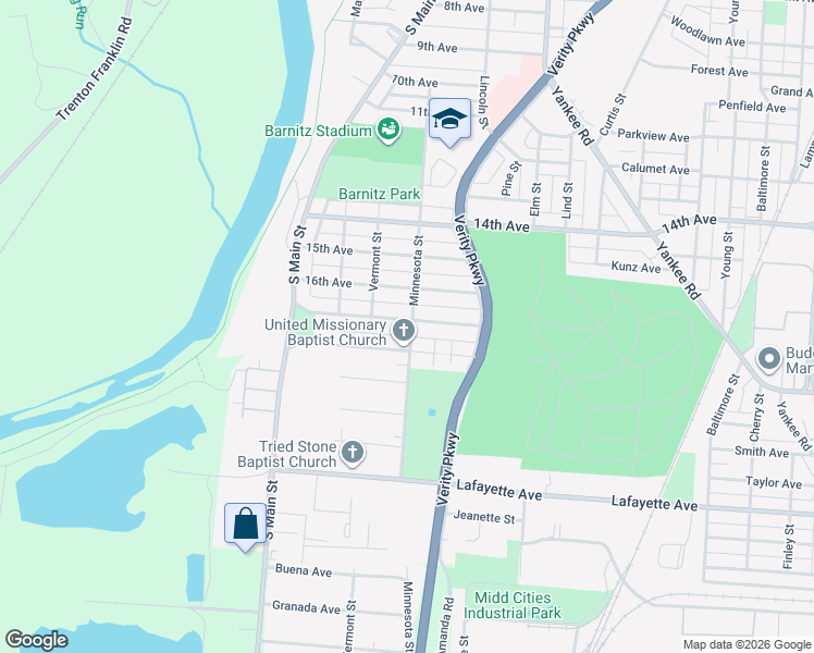 map of restaurants, bars, coffee shops, grocery stores, and more near 718 17th Avenue in Middletown