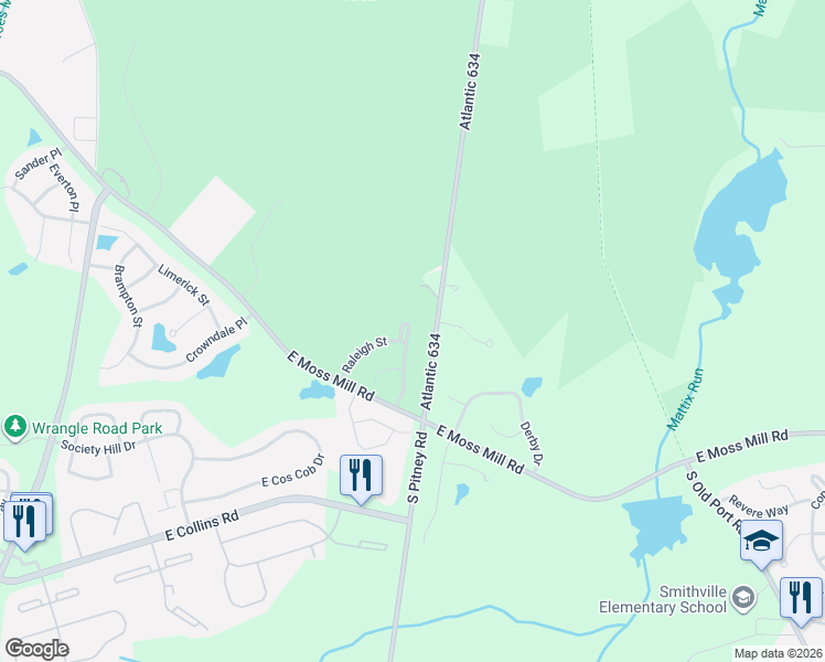 map of restaurants, bars, coffee shops, grocery stores, and more near 26 Wordsworth Street in Galloway