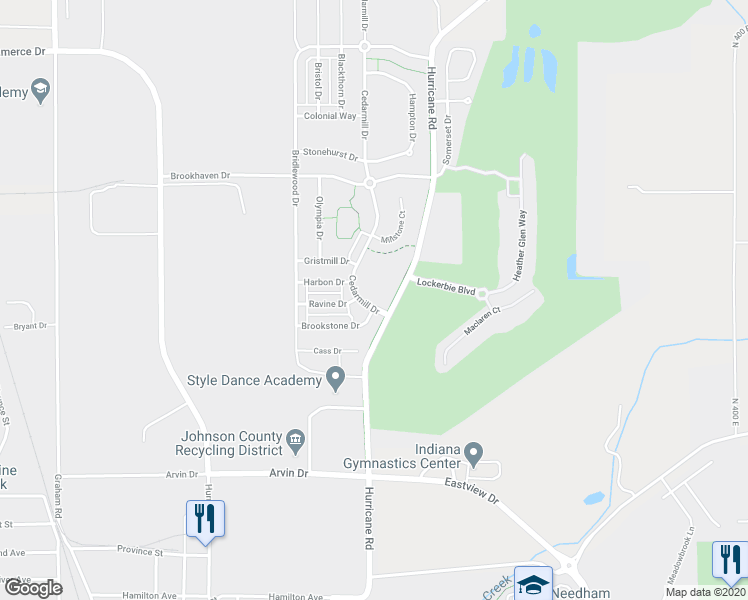 map of restaurants, bars, coffee shops, grocery stores, and more near 2011 Cedarmill Drive in Franklin