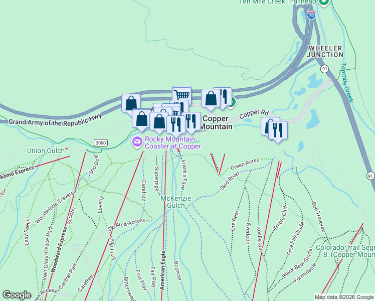map of restaurants, bars, coffee shops, grocery stores, and more near 158 10 Mile Circle in Frisco