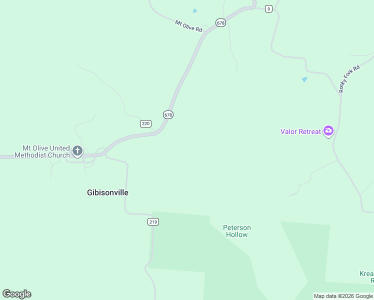 map of restaurants, bars, coffee shops, grocery stores, and more near in Gibisonville