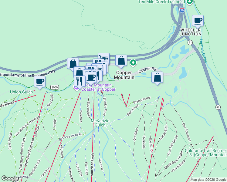 map of restaurants, bars, coffee shops, grocery stores, and more near 158 10 Mile Circle in Frisco