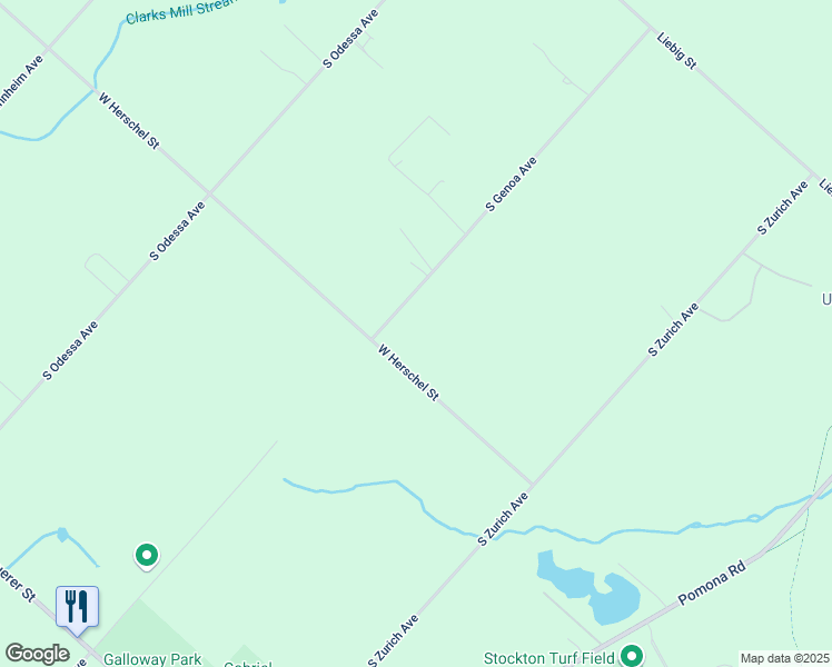 map of restaurants, bars, coffee shops, grocery stores, and more near 170 South Genoa Avenue in Egg Harbor City