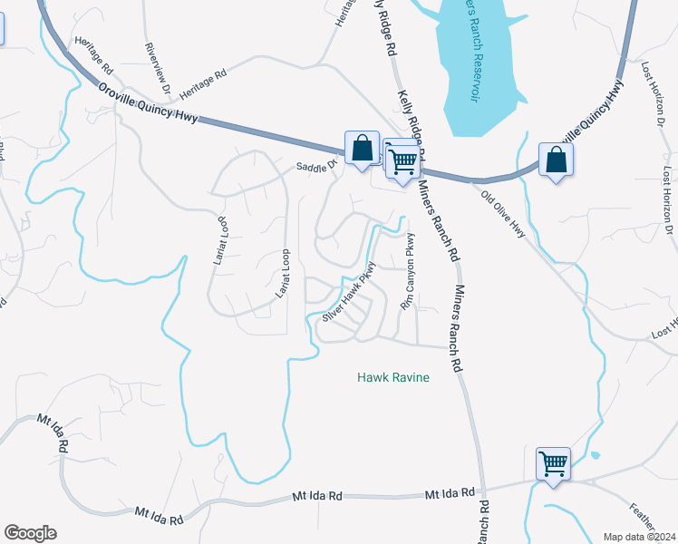 map of restaurants, bars, coffee shops, grocery stores, and more near in Oroville