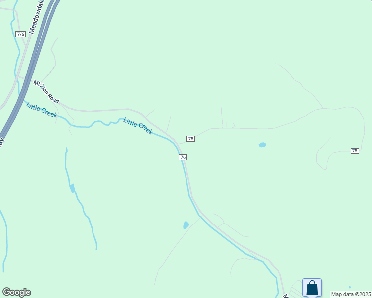 map of restaurants, bars, coffee shops, grocery stores, and more near 365 Mount Zion Road in Fairmont