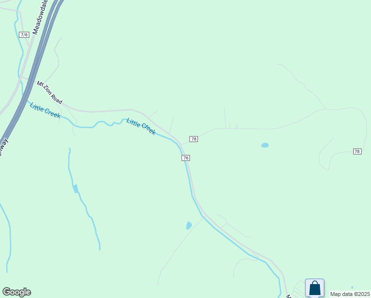 map of restaurants, bars, coffee shops, grocery stores, and more near 365 Mount Zion Road in Fairmont