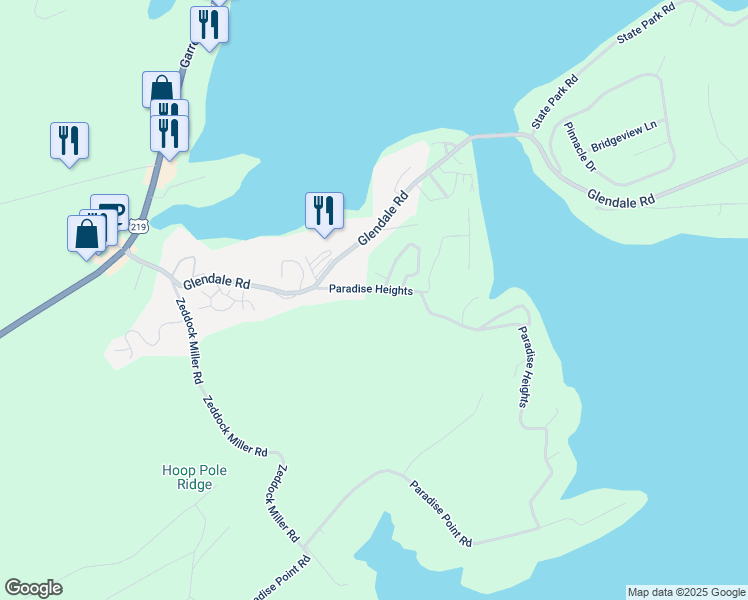 map of restaurants, bars, coffee shops, grocery stores, and more near 873 Paradise Heights in Oakland