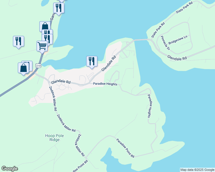 map of restaurants, bars, coffee shops, grocery stores, and more near 873 Paradise Heights in Oakland