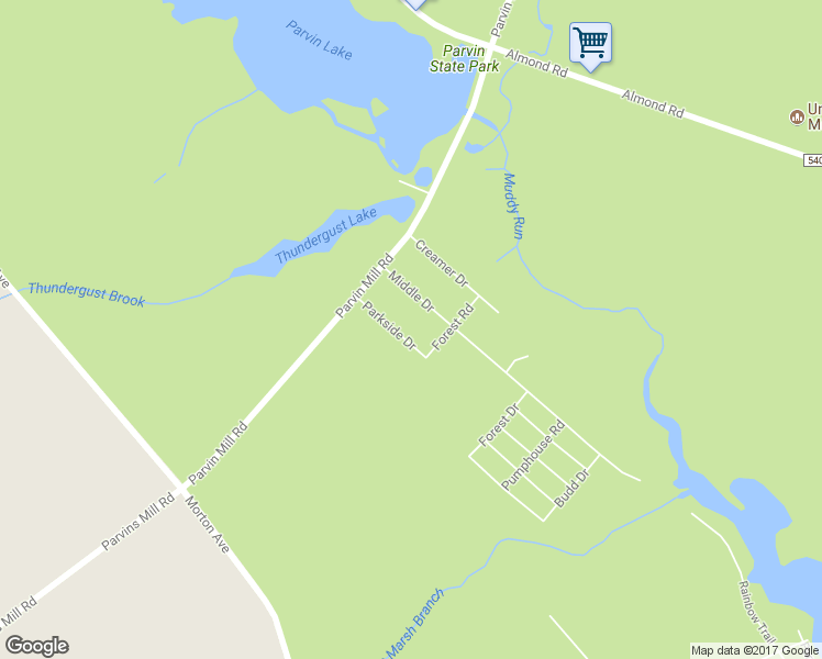 map of restaurants, bars, coffee shops, grocery stores, and more near 22 Parkside Drive in Pittsgrove