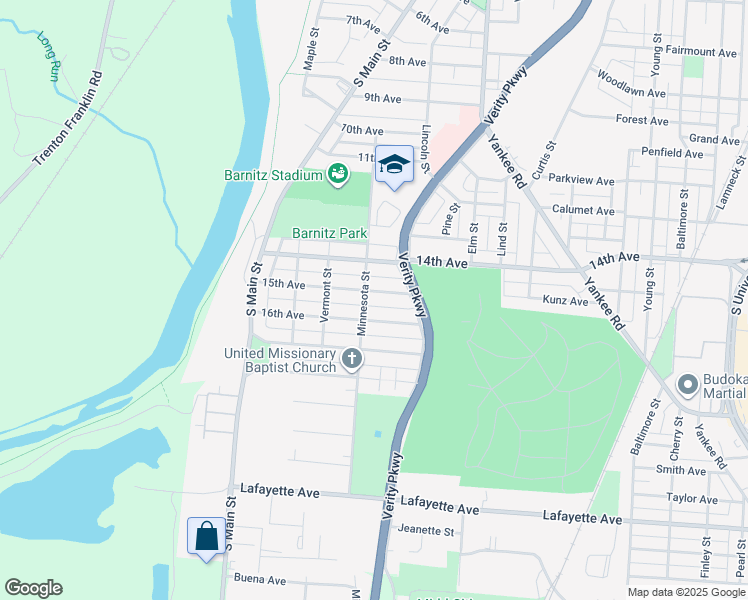 map of restaurants, bars, coffee shops, grocery stores, and more near 804 15th Avenue in Middletown