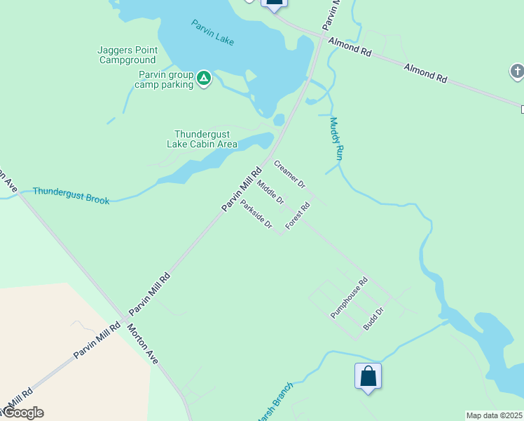 map of restaurants, bars, coffee shops, grocery stores, and more near 22 Parkside Drive in Pittsgrove