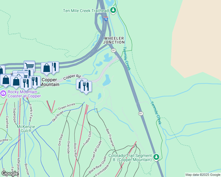 map of restaurants, bars, coffee shops, grocery stores, and more near 48 Golf Course Drive in Frisco