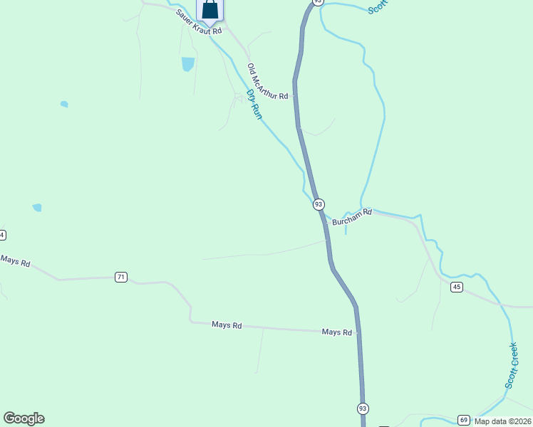 map of restaurants, bars, coffee shops, grocery stores, and more near 31440 Deerfield Drive in Logan