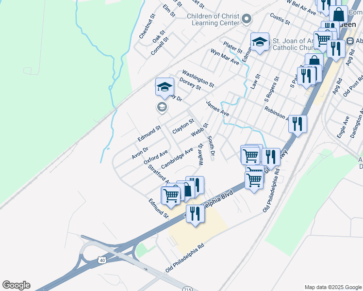 map of restaurants, bars, coffee shops, grocery stores, and more near 735 Webb Street in Aberdeen