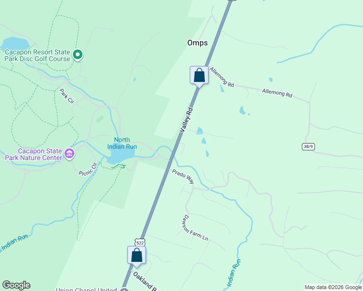 map of restaurants, bars, coffee shops, grocery stores, and more near 51 Batt Lane in Berkeley Springs