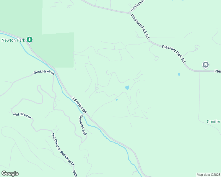 map of restaurants, bars, coffee shops, grocery stores, and more near 23952 Black Bear Trail in Conifer