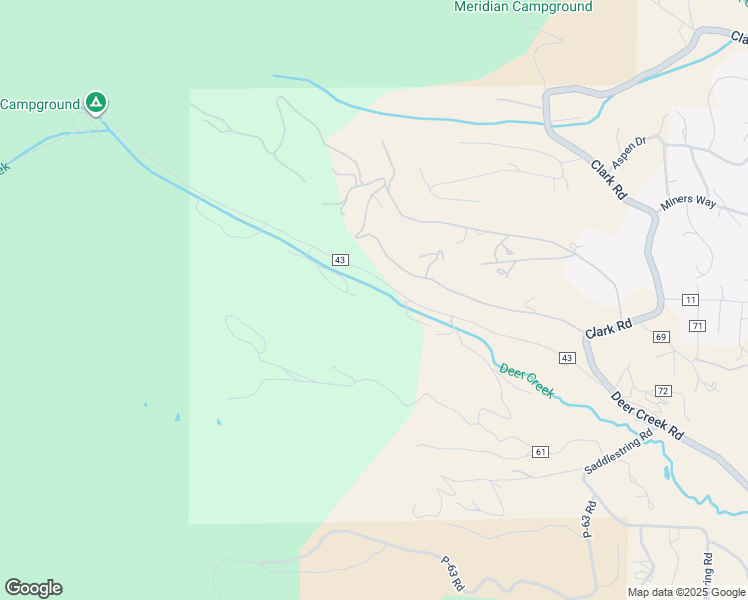 map of restaurants, bars, coffee shops, grocery stores, and more near 7333 County Road 43 in Bailey