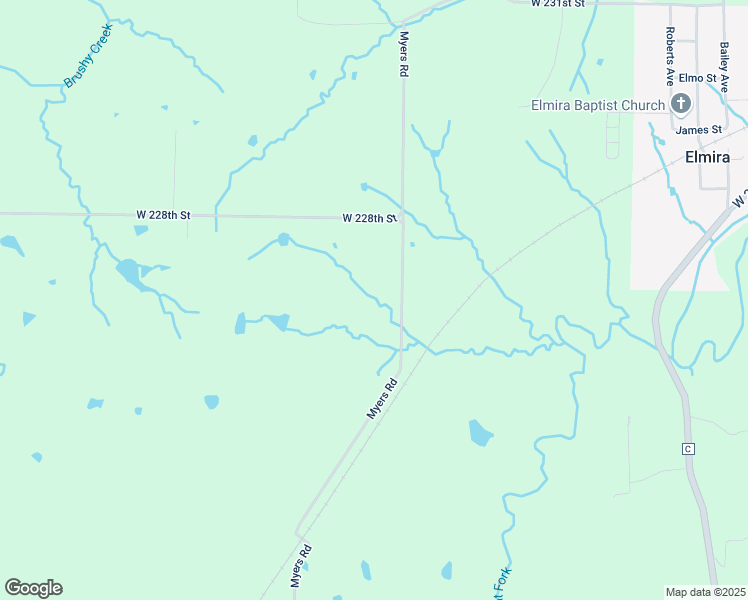 map of restaurants, bars, coffee shops, grocery stores, and more near 22678 Myers Road in Lawson
