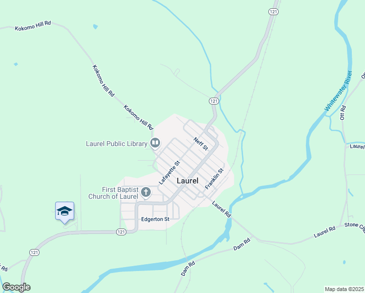 map of restaurants, bars, coffee shops, grocery stores, and more near 228 Conwell Street in Laurel