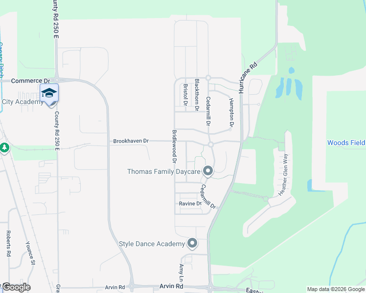 map of restaurants, bars, coffee shops, grocery stores, and more near 2174 Olympia Drive in Franklin