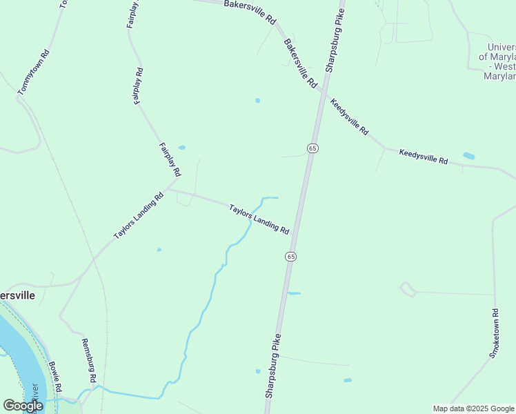 map of restaurants, bars, coffee shops, grocery stores, and more near 17734 Taylors Landing Road in Sharpsburg