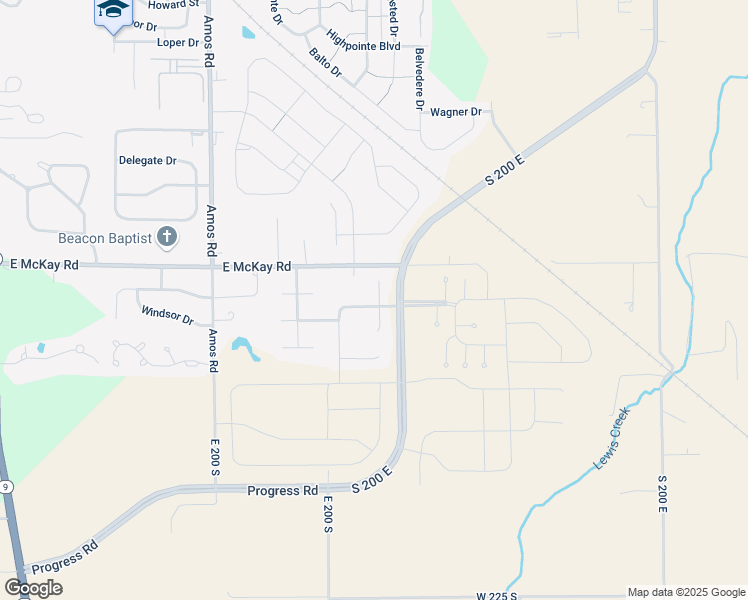 map of restaurants, bars, coffee shops, grocery stores, and more near 1490 Wilmington Boulevard in Shelbyville