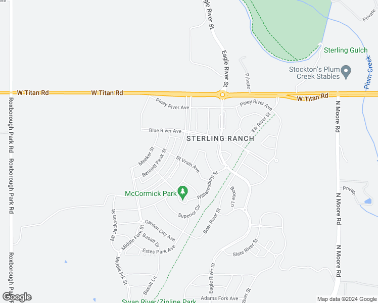 map of restaurants, bars, coffee shops, grocery stores, and more near 9766 Taylor River Circle in Littleton