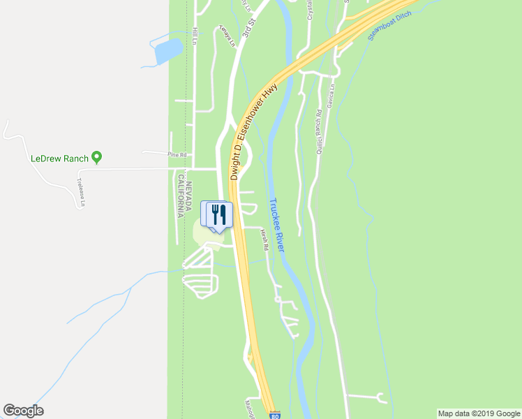 map of restaurants, bars, coffee shops, grocery stores, and more near 355 Interstate 80 in Verdi