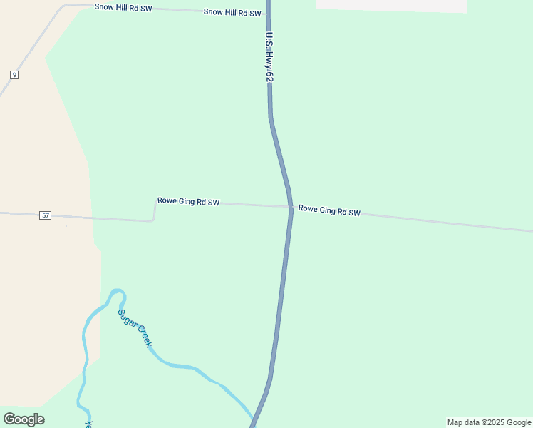 map of restaurants, bars, coffee shops, grocery stores, and more near 2293 Rowe Ging Road Southwest in Washington Court House