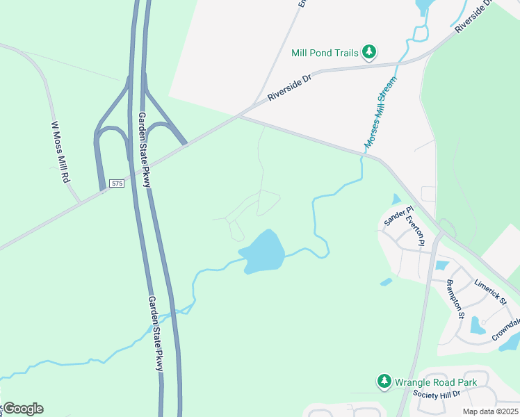 map of restaurants, bars, coffee shops, grocery stores, and more near 106 East Moss Mill Road in Galloway
