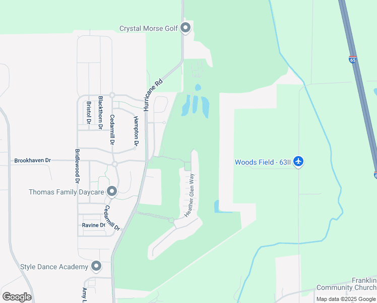 map of restaurants, bars, coffee shops, grocery stores, and more near 2258 Heather Glen Way in Franklin