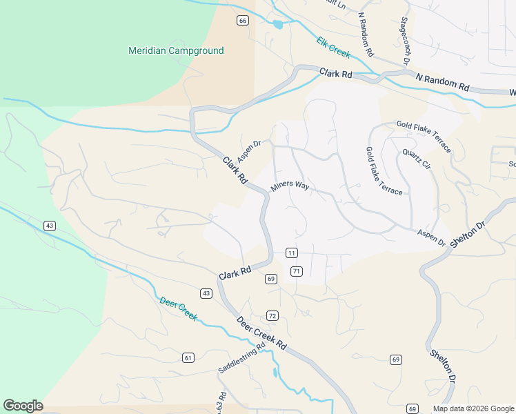 map of restaurants, bars, coffee shops, grocery stores, and more near 468 Clark Road in Bailey