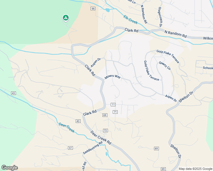 map of restaurants, bars, coffee shops, grocery stores, and more near 468 Clark Road in Bailey