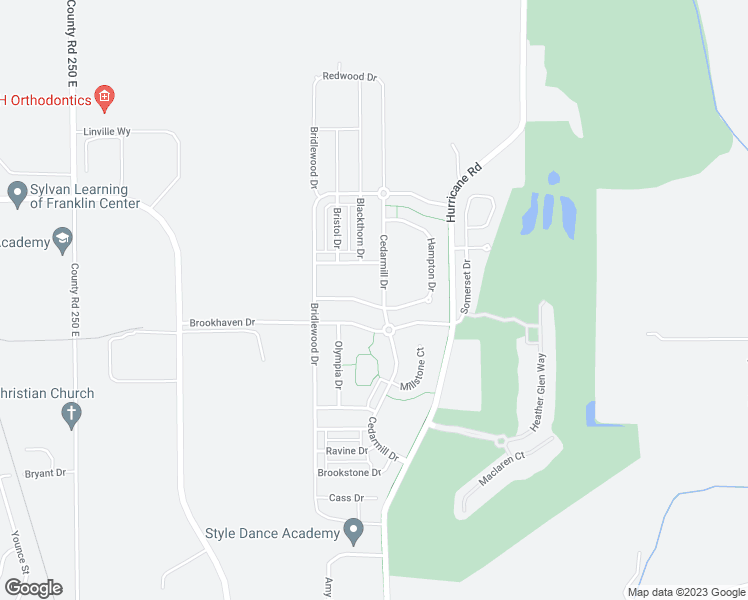 map of restaurants, bars, coffee shops, grocery stores, and more near 956 Stonehurst Drive in Franklin