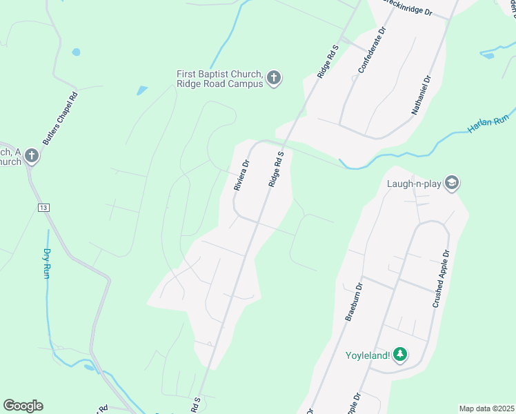 map of restaurants, bars, coffee shops, grocery stores, and more near 809 Ridge Road South in Martinsburg