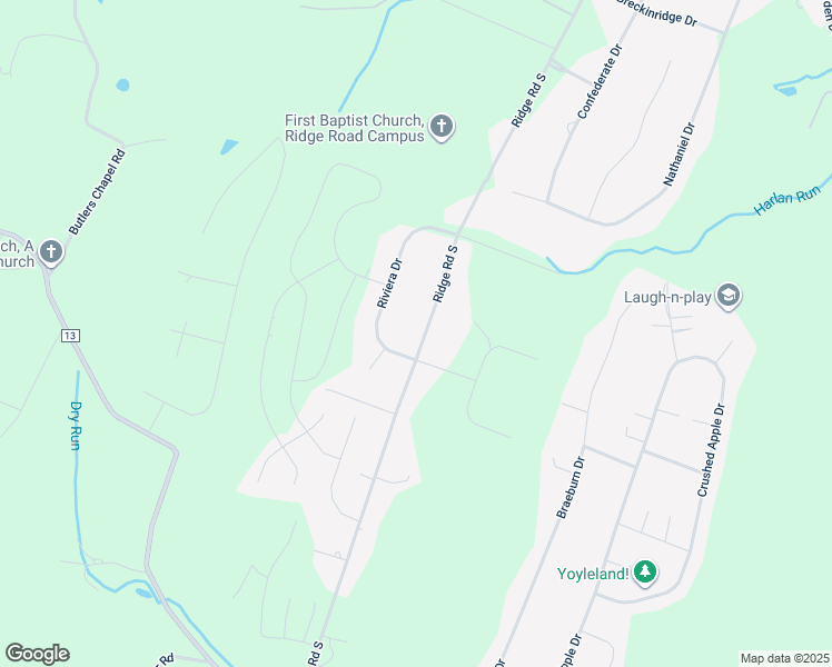 map of restaurants, bars, coffee shops, grocery stores, and more near 809 Ridge Road South in Martinsburg