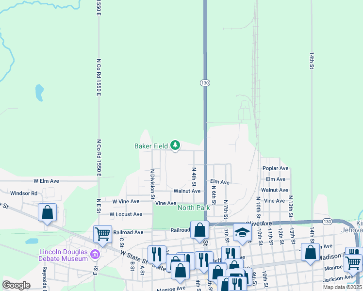 map of restaurants, bars, coffee shops, grocery stores, and more near 297-313 Maple Avenue in Charleston